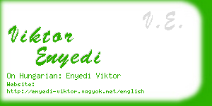 viktor enyedi business card